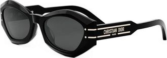 Dior Signature B1U Zonnebril - Dames - Zonnebrillen - Zwart - 55 MM - Accessoires