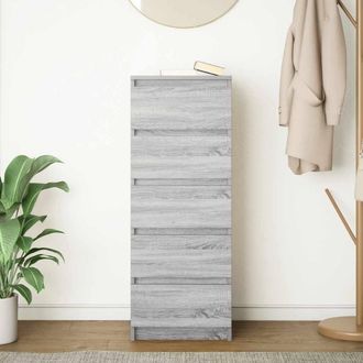 Berkfield Home Sideboard with Drawers Grey Sonoma 37.5x35x99 cm Engineered Wood
