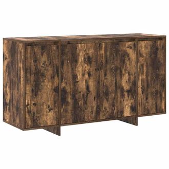 Berkfield Home Smoked Oak Sideboard Smoked oak Wood 135 x 41 x 75 cm Storage in Brown