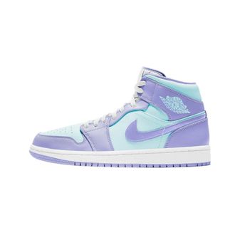 Nike Jordan 1 Mid Purple Aqua - unisex - Sport - Veelkleurig - Maat: 44 EU