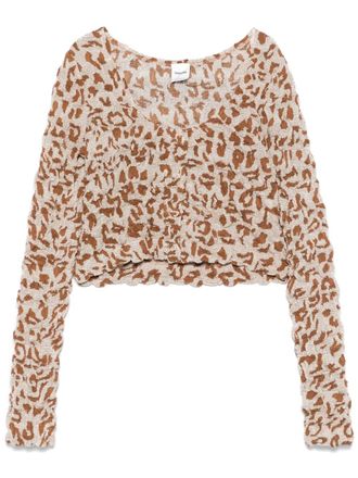 Nanushka Cropped top - Beige