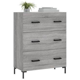 Berkfield Home Sideboard Grey Sonoma 69.5x34x90 cm Engineered Wood
