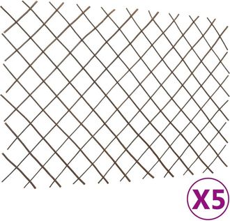 vidaXL Willow Trellis Fences 5 pcs 70.9x47.2, 147760