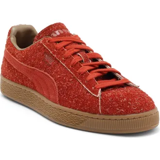 Puma x Dani&euml;lle Cathari Fuzzy Suede Sneaker in Mars Red at Nordstrom, Size 8.5