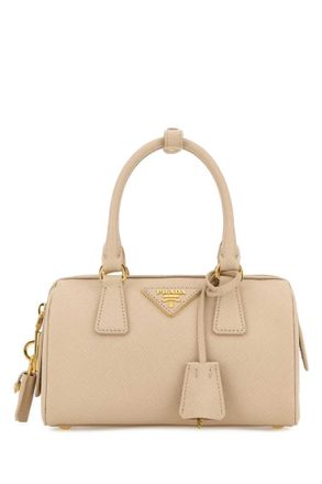 Prada Beige Logo Mini Satchel