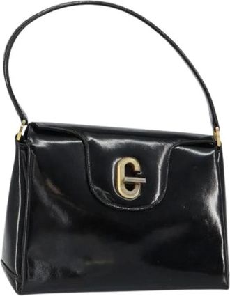 Gucci Pre-owned Handbags, female, Black, Size: ONE SIZE Pre-owned Coated Canvas Handbag