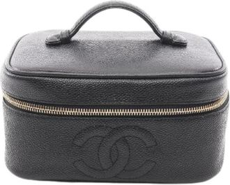 Chanel Pre-owned Mini Bags, female, Black, Size: ONE SIZE Pre-owned Coco Mark Calf Leather Handbag