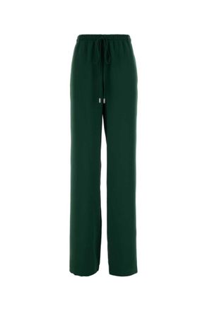 Ermanno Scervino Dark green polyester pant