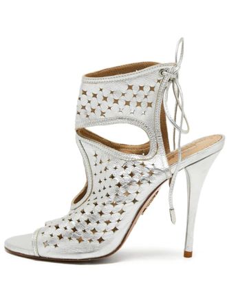 Aquazzura 115mm Sexy Thing cut-out sandals - Silver
