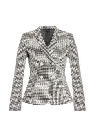 Emporio Armani Womens Double-Breasted Blazer Jacket