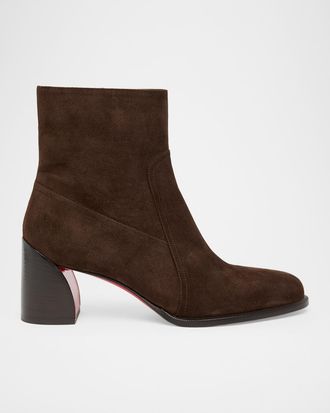 Christian Louboutin 55mm Ira Suede Ankle Boots