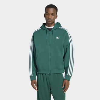 adidas Kapuzensweatshirt ADIDAS ORIGINALS SPACER HOODIE, Herren, Gr. XXL, collegiate gr&uuml;n, Obermaterial: 53% Baumwolle, 47% Polyester, normal, Rundhals, ange