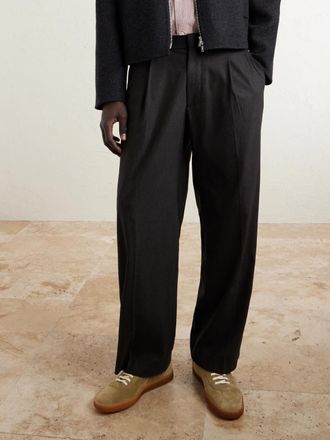 Officine Creative Halo 001 Leather-Trimmed Suede Sneakers