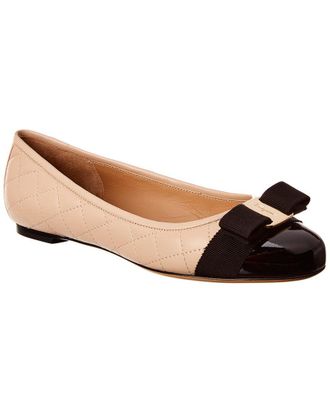 Ferragamo Ferragamo Varina Quilted Leather Ballet Flat