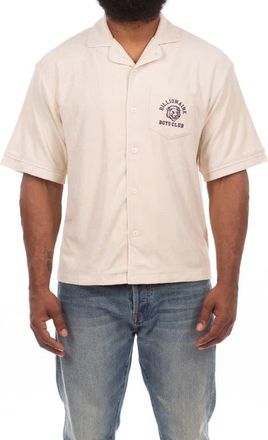 Billionaire Boys Club Roam Short Sleeve Button-Up Shirt in Whisper White at Nordstrom, Size Xx-Large