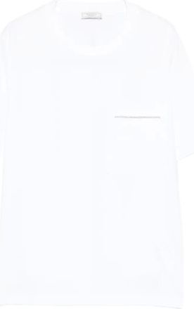 PESERICO T-shirt con taschino - Bianco
