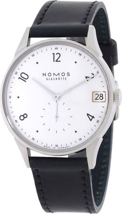 NOMOS Glash&uuml;tte Minimatik Hand Wind White Dial Mens Watch 1250