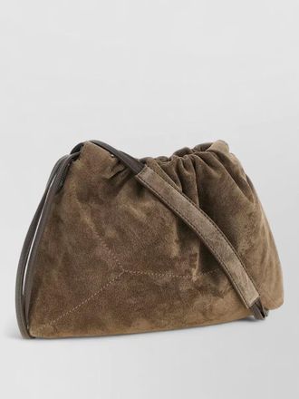 Brunello Cucinelli na suede shoulder bag