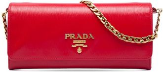 Prada Pre-owned Prada Vitello Move Wallet on Chain Ladies E1FG9GOFW9LG3Y49