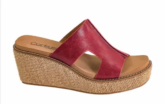 Corkys Footwear Womens Kiss N Tell Sandals In Red