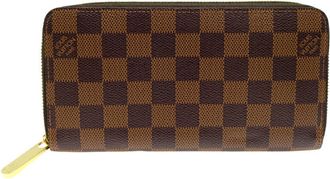 Louis Vuitton Brown Damier Canvas Ebene Damier Canvas Long Wallet (Bi-Fold) (Pre-Owned)