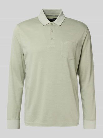 Bugatti Poloshirt mit Label-Stitching in Hellgruen, Größe 3XL