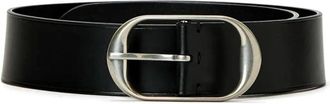 Nili Lotan Black Belt - unisex - Riemen - Zwart - 80 CM - Accessoires