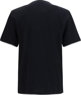 Brunello Cucinelli Mens Black Cotton T-Shirt