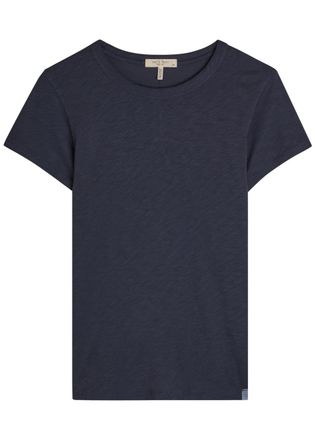 Rag & Bone Rag & Bone The Slub Cotton T-shirt - Navy - XS (UK6 / XS)