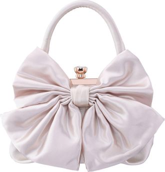 Nina Sienna Top Handle Bag in Ivory at Nordstrom