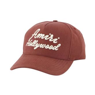 Amiri Gorra Hollywood de Lona - Accessories - Hombre - Marr&oacute;n - ONE SIZE