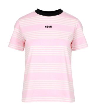 Tシャツ・カットソー Chloe T-shirts Pink Chloé Baby Fit Logo T Shirt In Cotton Jersey in Sweet pink