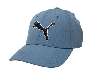 Puma Evercat Dillon Stretch-Fit Cap, Blue/Grey, Large-X-Large US, Blue/Grey, L-XL