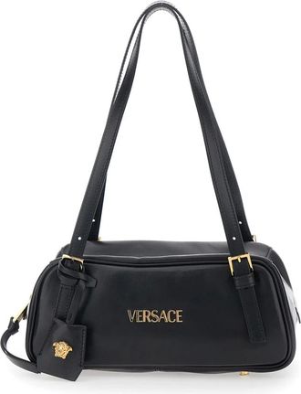 Versace Dames, Tassen, Zwart, Maat: ONE Size Leer