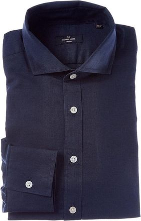 Richard James Regular Collar Single Cuff Linen-Blend Dress Shirt