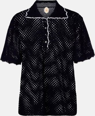 Jardin Des Orangers Wool and cashmere polo sweater