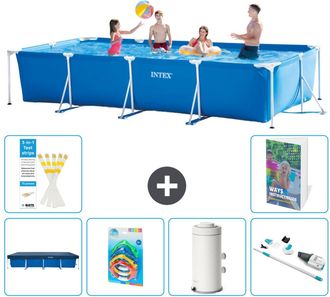 Intex Piscina Con Estructura Rectangular - 450x220x84 Cm - 7-piezas S95