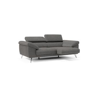 Divani.Store Sof&aacute; con reposabrazos con arc&oacute;n 183 cm antracita