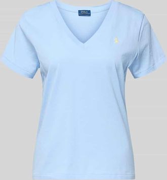Polo Ralph Lauren Regular Fit T-Shirt aus reiner Baumwolle in Hellblau, Gr&ouml;&szlig;e XXL