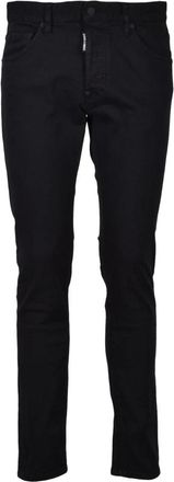 Dsquared2 Katoen Elastaan Jeans - Heren - Slim Fit Jeans - Zwart - L - Katoen - Jeans