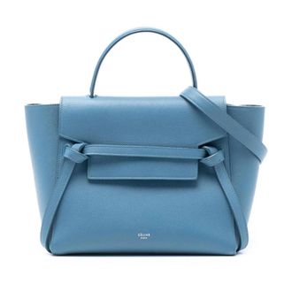 Celine Pre-owned Handbags, female, Blue, Size: ONE SIZE Pre-owned Top Handle Handbag