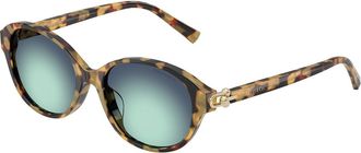 Tiffany & Co. TF4263D Asian Fit 80649S Womens Sunglasses Tortoiseshell Size 54