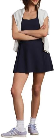 Rhone Rally Pleated UPF 50+ Minidress in Navy Blue at Nordstrom, Size Xx-Large