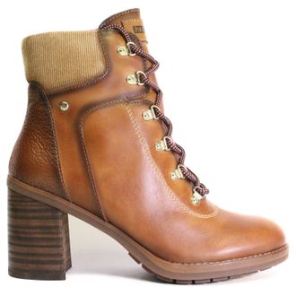 Pikolinos Pompeya Leather Womens Ankle Boots - Brandy - Size:UK 7-7.5