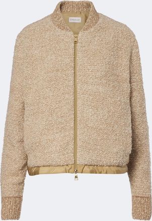 Moncler Padded boucl&eacute; cardigan