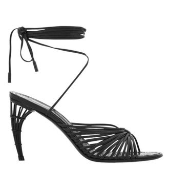Ferragamo Atena 85 Cage Heel Sandals, Size 11 C