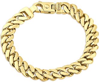 Pompeii3 Mens Cuban Link 14k Gold (72gram) or Platinum (115gram) 10mm Bracelet 8.5
