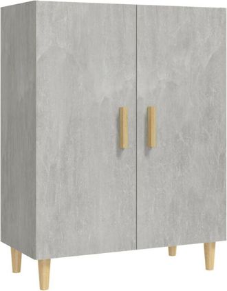 vidaXL Vidaxl - Sideboard Concrete Grey 70x34x90 cm Engineered Wood