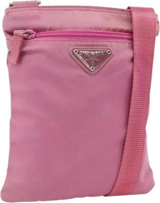 Prada Pre-owned Vintage Schoudertas - Dames - Vintage Schoudertas - Roze - ONE Size - Leer - Vintage
