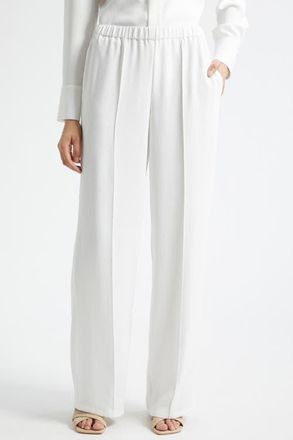 Vince Mid-Rise Wide Leg Pants in Off White at Nordstrom, Size Xx-Small